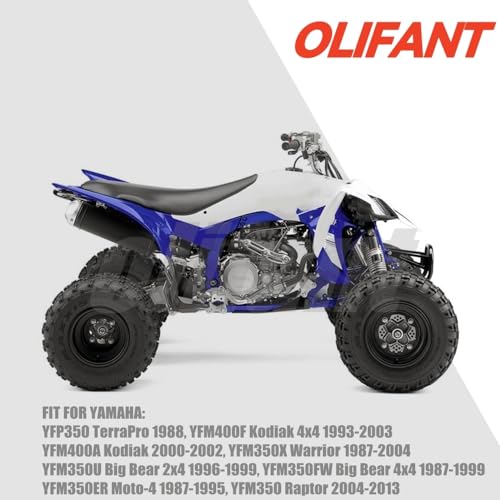 OLIFANT Starter Motor for Yamaha Raptor 350 Warrior 350 YFM350 Big Bear 350 Kodiak 400 1993-2002 YFM400 Yamaha 350 1987-2013 1YW-81800-50 1UV-81800-50 Olifant - Image 2