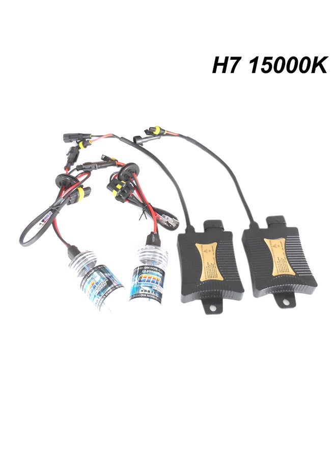 مصابيح أمامية زينون 12 فولت 55 واط H7 15000 كيلفن كيت - Image 1