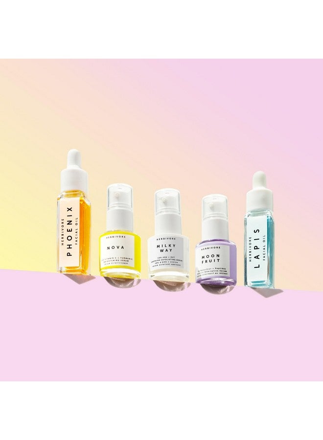 HERBIVORE Rainbow Minis Set (Serums + Oils Best Sellers Collection) Plantbased Vegan Crueltyfree - Image 2