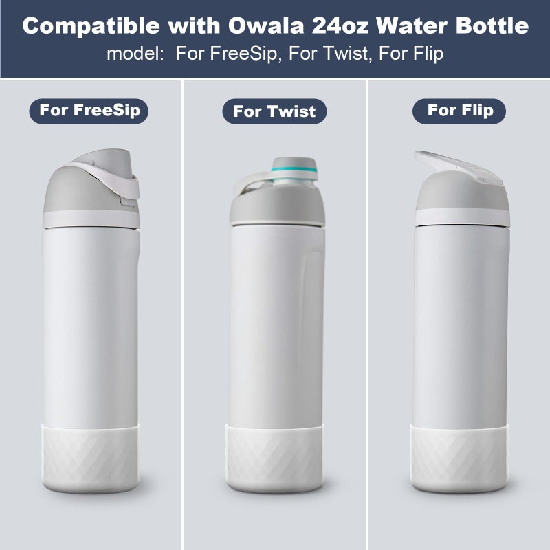 Beonsky Silicone Boot for Owala Water Bottle 24 oz, Anti-Slip Protective Sleeve for FreeSip/Twist/Flip Stainless Steel Water Bottles Accessories - Image 2