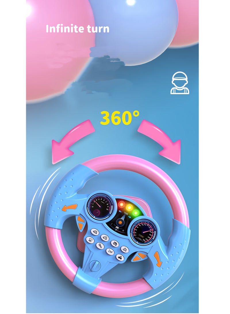 Lee Yon Steering Wheel Simulator Musical Toy, Yellow - Image 3