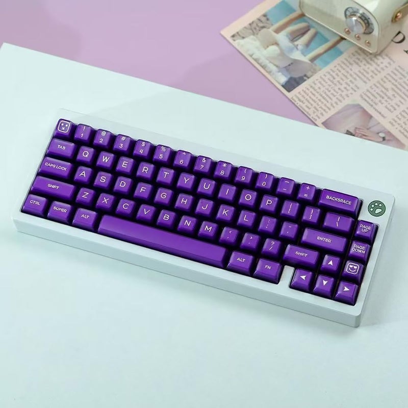 Sumgsn 142 Keys PBT Doubleshot Transluent Keycaps Purple SA Profile Keycaps Set Fit for 61/64/87/104/108 Cherry Mx Switches Mechanical Keyboard - Image 4