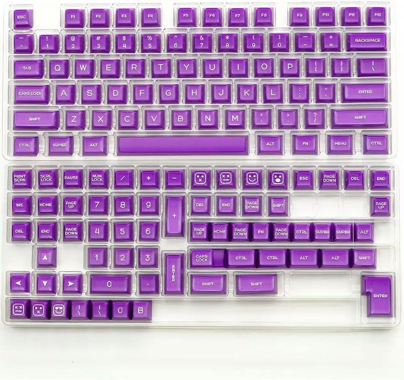 Sumgsn 142 Keys PBT Doubleshot Transluent Keycaps Purple SA Profile Keycaps Set Fit for 61/64/87/104/108 Cherry Mx Switches Mechanical Keyboard - Image 5