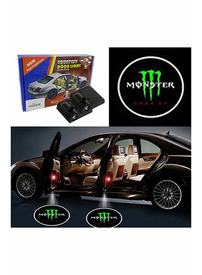 NIBEMINENT 2-Piece LED Car Door Monster Logo Projector Shadow Light Set  - Image 2