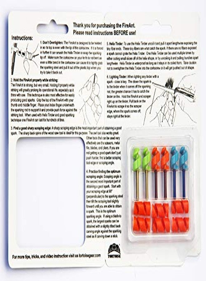 Tortoise Gear FireAnt 6 Pack - Fire Starter and Tinder System for Swiss Army Victorinox Knives (Variety - 2 of Each) - Image 4