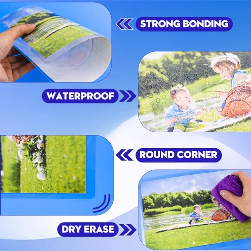 CAREGY Thermal Laminating Pouches, Holds 8.5 x 11 Inch Sheets,200 Pack Laminating Sheets, 3 Mil, 9 x 11.5 Inches Lamination Sheet Paper for Laminator, Clear, Letter Size, Office and School Supplies - Image 4