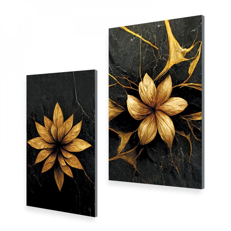Marktna Modern double canvas painting with a rose pattern - Image 2