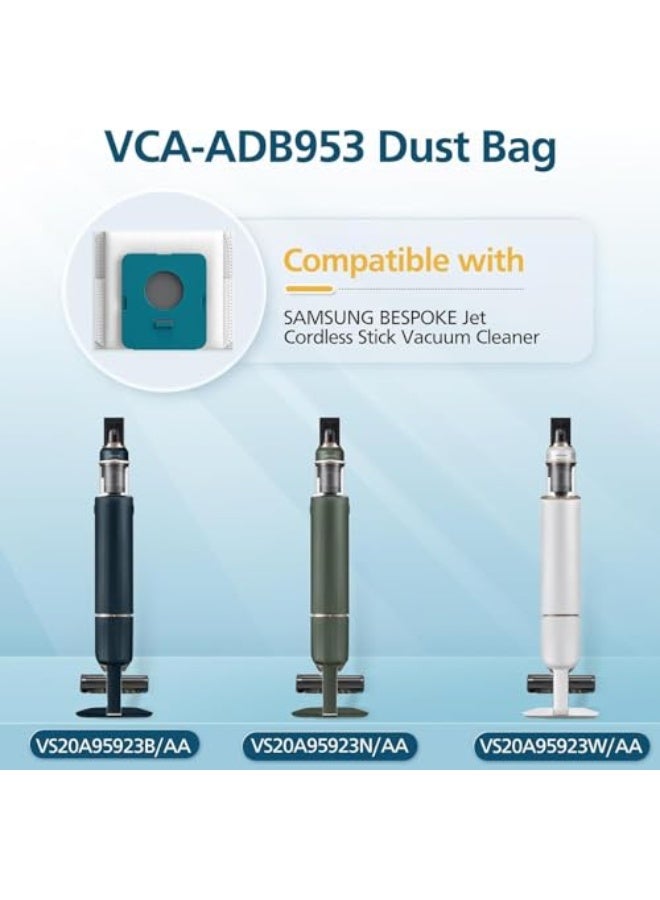 اكياس مكنسة كهربائية بديلة 5 قطع من هوفيسيا لمكنسة سامسونج VCA-ADB95 بيسبوك جيت اللاسلكية، VS20A95923B/AA، VS20A95923N/AA، VS20A95923W/AA  - Image 4