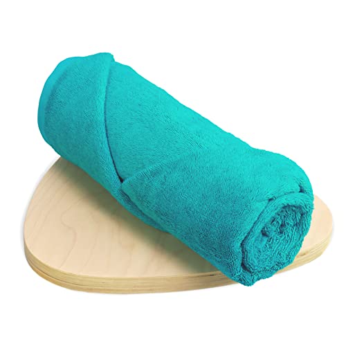HEELIUM Bamboo Bath Towel | Ultra Absorbent | 3X Softer Than Cotton Towels | 140 x 70 cm - 600 GSM | Pack of 1 - Teal - Image 1