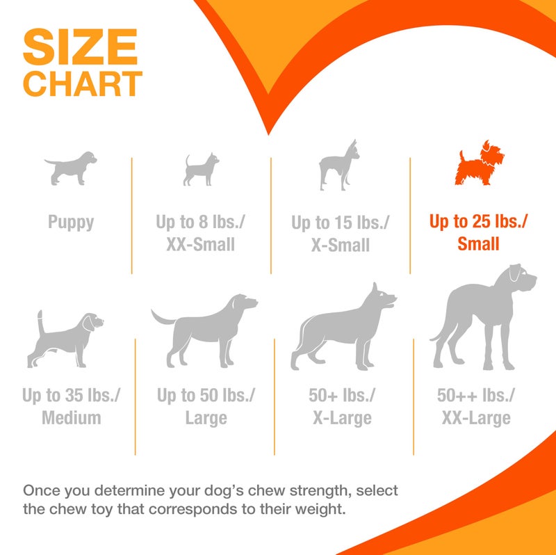 Nylabone Double Action Bone Puppy Chew Toy, Rubber Teething Toys for Puppies, Puppy Chew Bone, Bacon Flavor, Small Dogs - Up to 25 lbs., 1 Count - Image 4