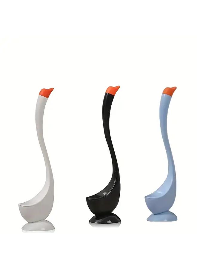 White Swan Toilet Brush with Stand 360 Degree Angled Bristles Cleaning Set - Image 4