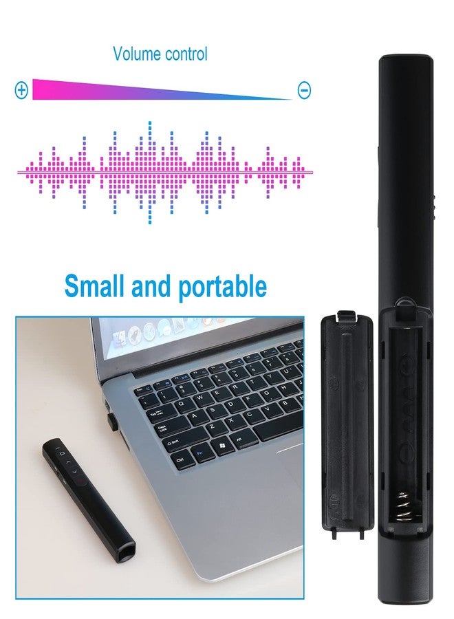 UBUYONE (2 Units) Wireless Presenter Remote, Presentation Clicker with Hyperlink & Volume Remote Control PowerPoint Office Presentation Clicker for Keynote/PPT/Mac/PC/Laptop - Image 5