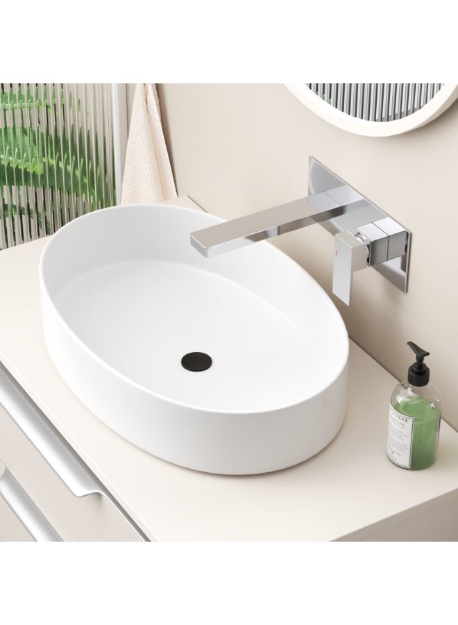 B BAGNO Concealed Basin Mixer 9061-2CR, Wall-Mounted Brass Bathroom Faucet with Single Lever, Chrome Finish, Modern Space-Saving Tap for Washbasins - Image 3