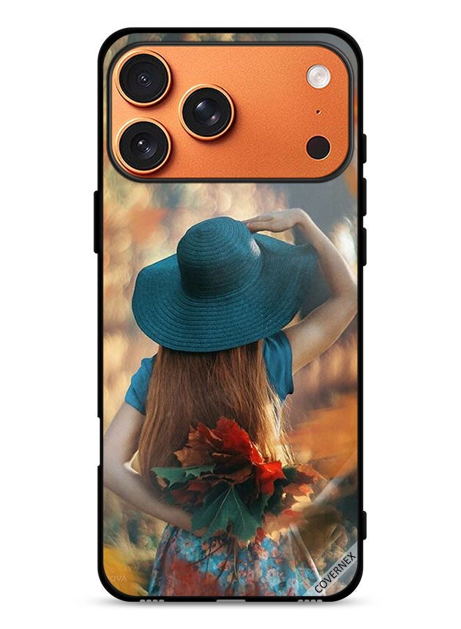 Covernex Apple iPhone 17 Pro Max Protective Case Cover Hat Girl Hiding Love Leaves - Image 1