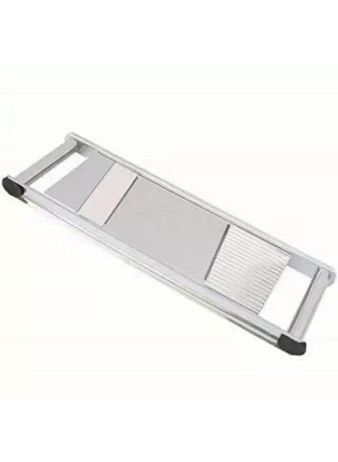 KITCHOOK Potato Slicer Stainless Steel with Plastic Handle Potato Chips Maker Multipurpose and Easy to Use Slicer (2 in 1 Vegetable Slicer) - Image 3