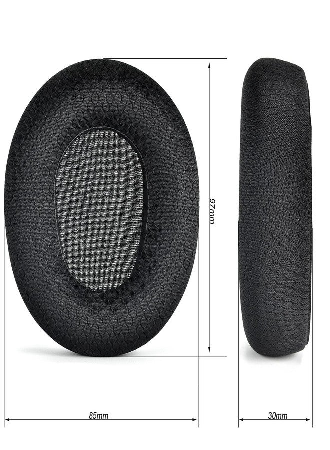 defean Nova Pro Wireless Earpads - defean Replacement Ear Cushion Compatible with Steelseries Arctis Nova Pro Wireless Headphones(Do Not fit SteelSeries Arctis Nova 7 Model) (Black Breathable Fabric) - Image 4