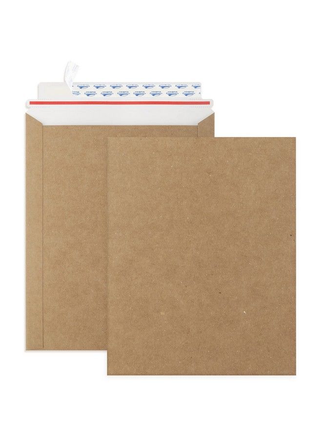 ValBox 9X11.5 Self Seal Photo Document Mailers 25 Pack Stay Flat Brown Cardboard Envelopes 9.25 X 11.75 Inches  - Image 1