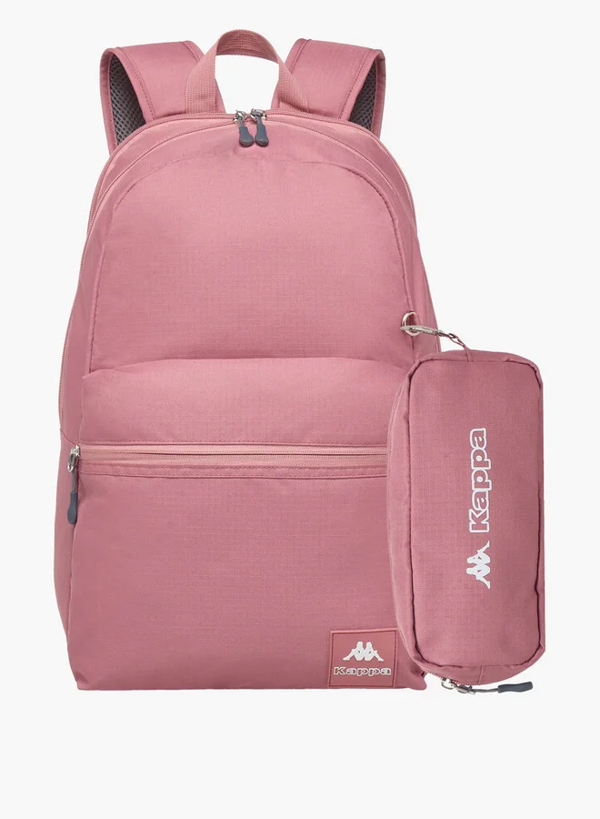 كابا Girls Logo Print School Backpack with Pencil Pouch - 30x13x44 cm