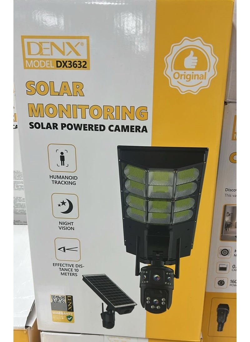 Denx Solar-powered surveillance camera, 240 lumens illumination with intelligent motion detection and selectable night vision. - Image 4