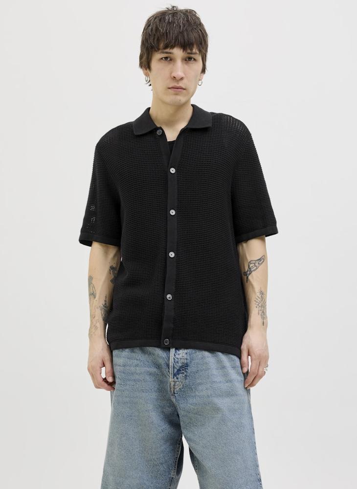 JACK & JONES Relaxed Fit Jersey-Knit Cardigan - Image 1