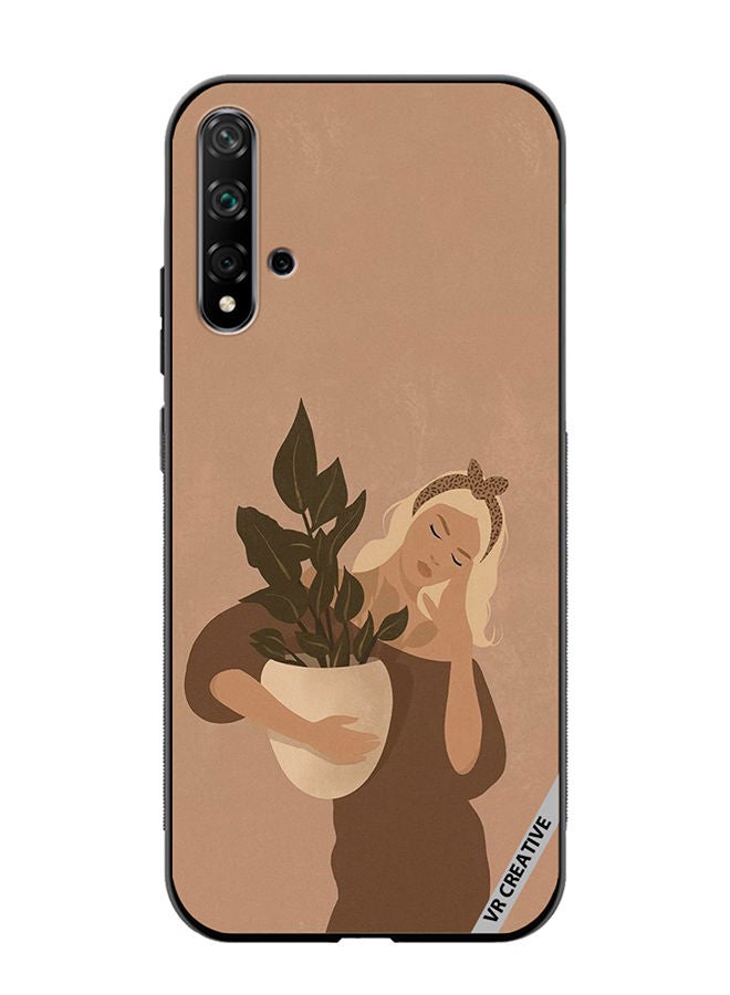 VR CREATIVE Protective Case Cover For Huawei Nova 5T Holding Vase Design Multicolour - Image 1