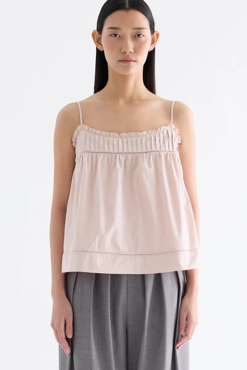 ذا اديتورز ماركت Heidi Pin Tuck Empire Top