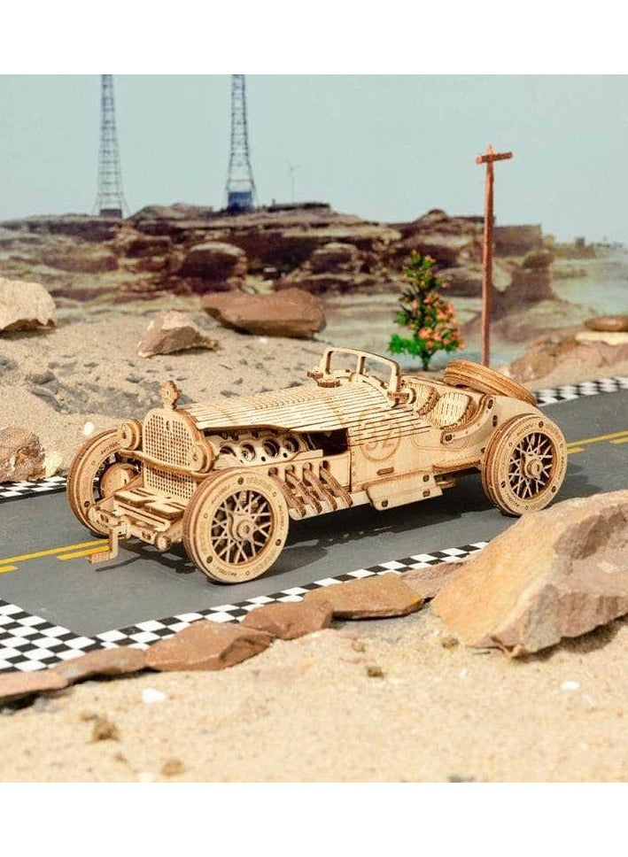 ROKR Auto V8 Grand Prix MC401 Wooden 3D Puzzle - Image 1