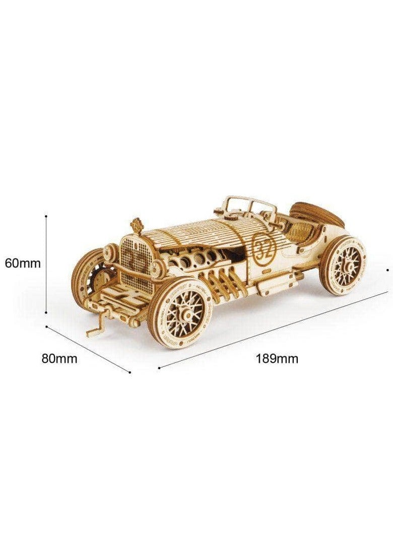 ROKR Auto V8 Grand Prix MC401 Wooden 3D Puzzle - Image 3