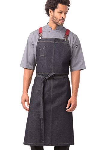 Chef Works Unisex Berkeley Chef Apron, Indigo Blue, One Size - Image 3