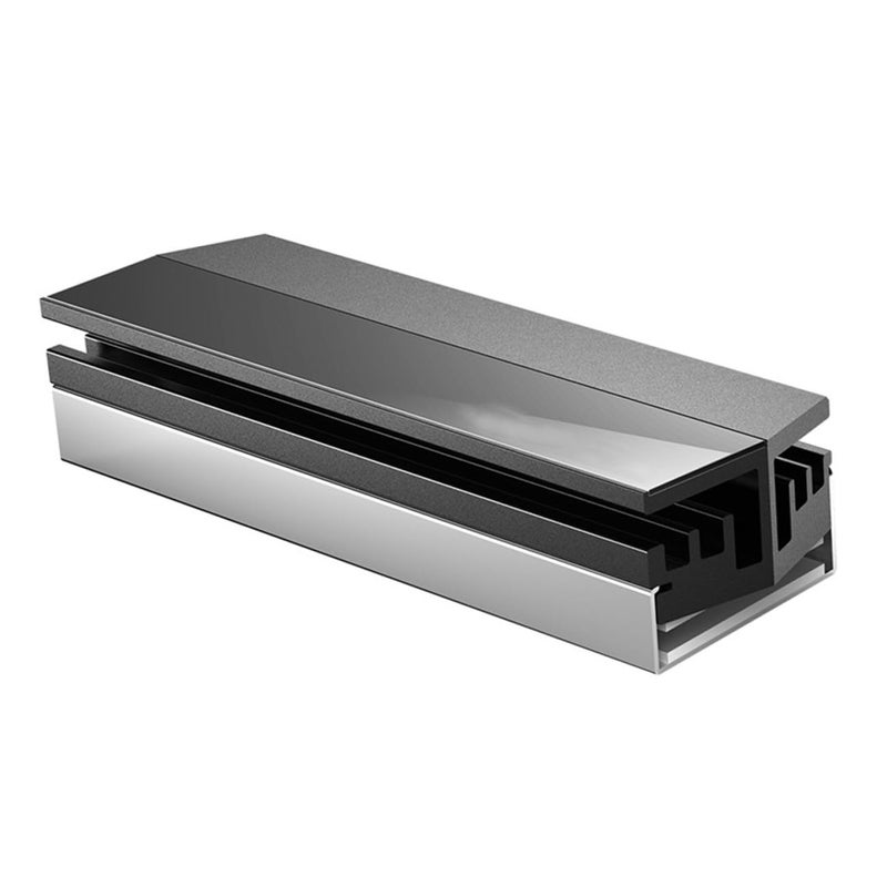 M2 2280 SSD Heatsink Aluminum Cooling Pad Silver For PC Internal Heat Dissipation - Image 2