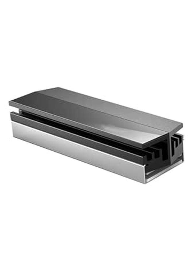 M2 2280 SSD Heatsink Aluminum Cooling Pad Silver For PC Internal Heat Dissipation - Image 1