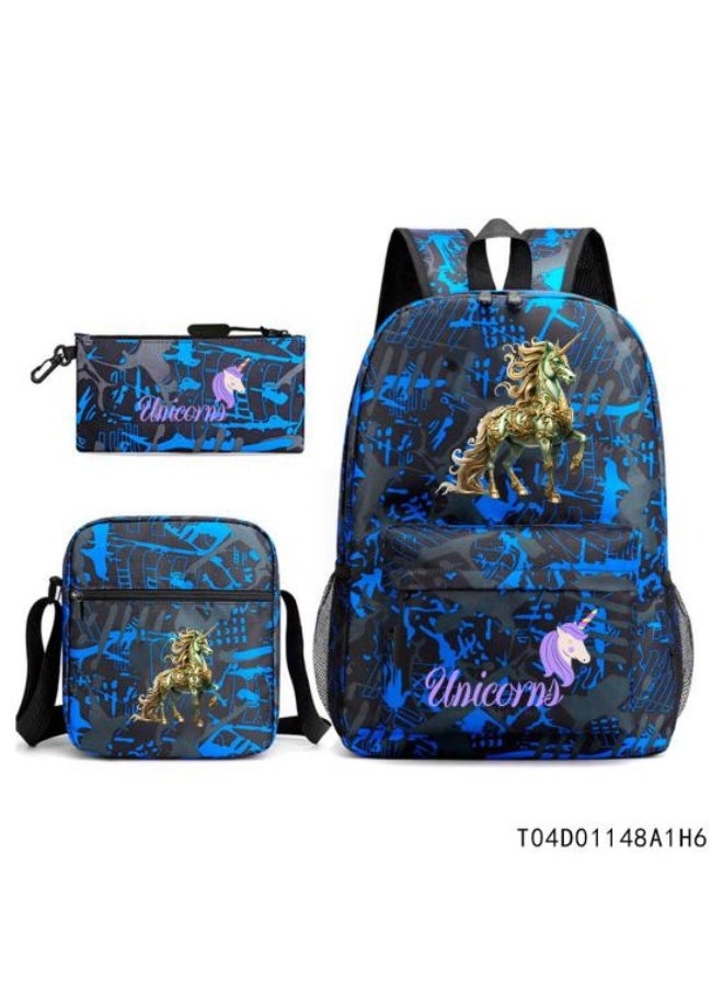 Generic Anime element backpack three-piece set, exquisite design, powerful storage to meet the needs - 967  - Image 1