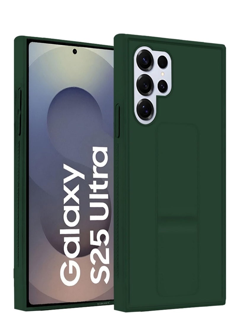 دوسالا غطاء حماية لهاتف سامسونج جلاكسي S25 ألترا، حافظة مزودة بقاعدة مغناطيسية للسيارة، حامل بقبضة إصبعية، متعددة الوظائف، مقاومة للصدمات، تغطي سامسونج جلاكسي S25 ألترا بحجم 6.9 بوصة - Image 1