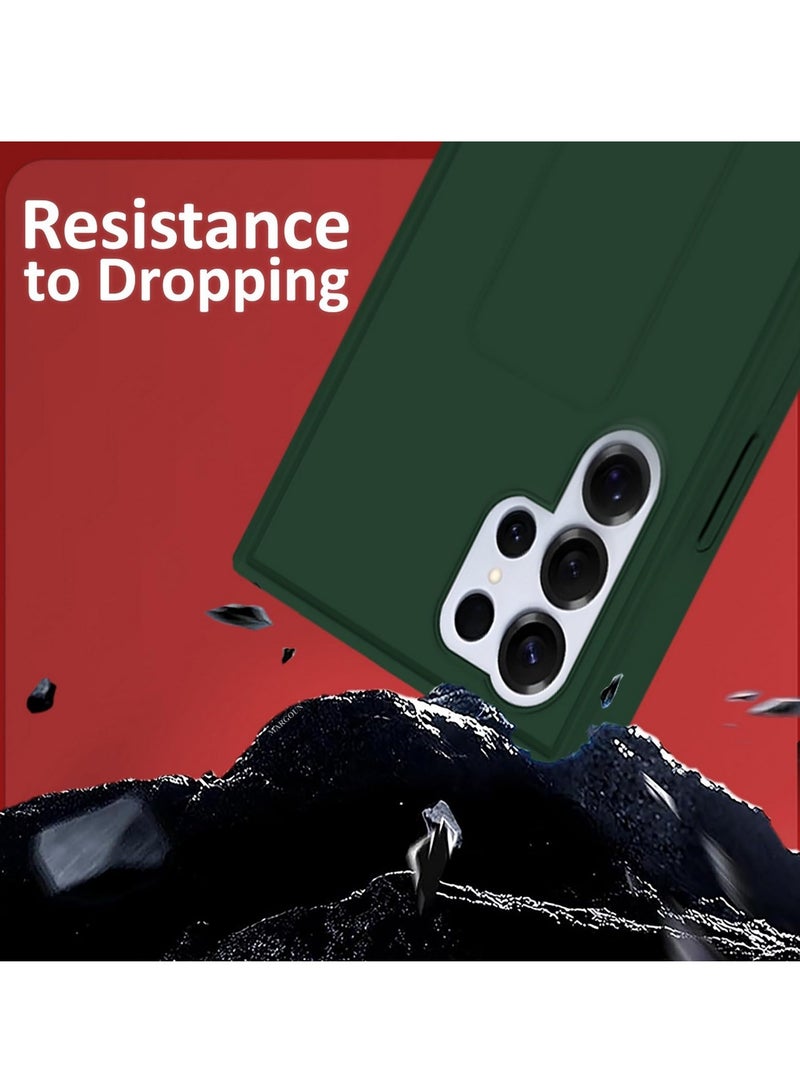 دوسالا غطاء حماية لهاتف سامسونج جلاكسي S25 ألترا، حافظة مزودة بقاعدة مغناطيسية للسيارة، حامل بقبضة إصبعية، متعددة الوظائف، مقاومة للصدمات، تغطي سامسونج جلاكسي S25 ألترا بحجم 6.9 بوصة - Image 3