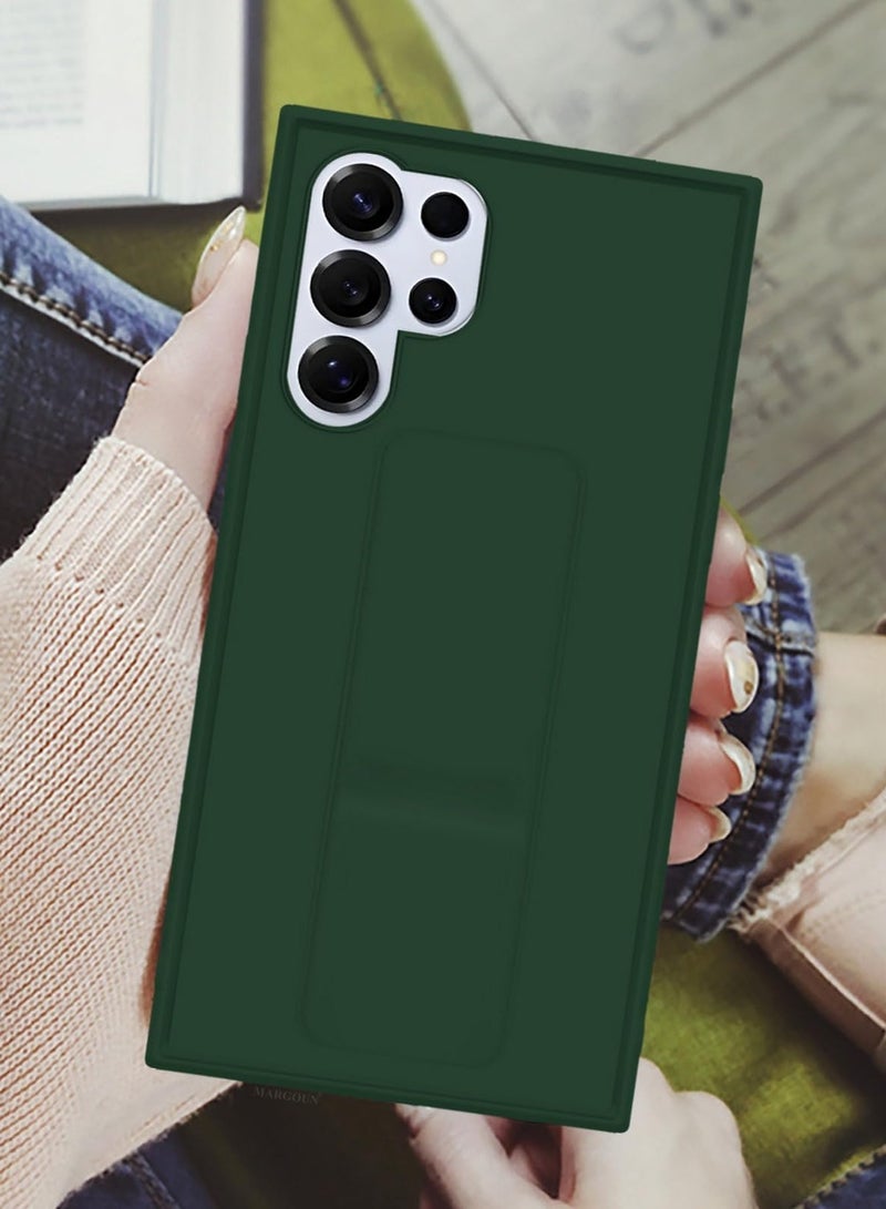 دوسالا غطاء حماية لهاتف سامسونج جلاكسي S25 ألترا، حافظة مزودة بقاعدة مغناطيسية للسيارة، حامل بقبضة إصبعية، متعددة الوظائف، مقاومة للصدمات، تغطي سامسونج جلاكسي S25 ألترا بحجم 6.9 بوصة - Image 5