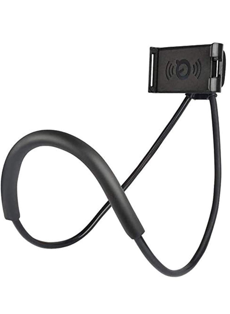 Lazy Hang Neck Phone Support Holder, Multi-function Creative Mobile Phone Holder Desktop Bed Car Lazy Bracket Mobile Stand Black - Image 2