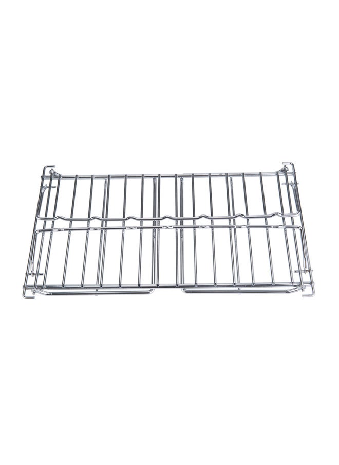 AL SANIDI Foldable Fire Stand, Portable mini barbecue charcoal grill for picnics, Silver, Size 15.5*20*41 Cm  - Image 4