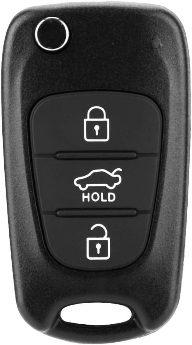 Yunseity 3 Button Flip Remote Key Case Cover, Durable Replacement for Rondo Soul Rio, ABS Shell Case for Car Owners - Image 3