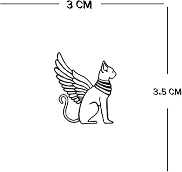 inking house Set of 11 Egyptian Temporary Tattoo Goddes ISIS scarab beetle eye of Horus ankh - Image 4