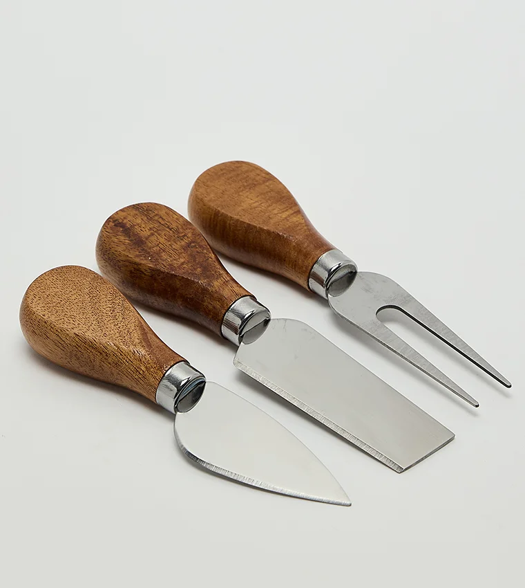 مارثا ستيوارت Acacia/Marble Serving Board Set 4pcs