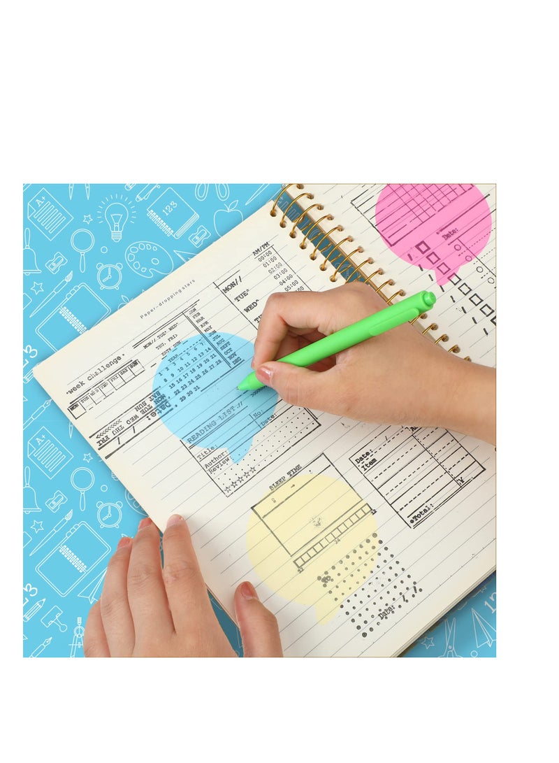 Excefore 12 Pack Transparent Sticky Notes,  Round Book Markers Page Flags Stickers, Clear Sticky Notes Waterproof Self-Adhesive Sticky Notes, Suitable for Home School Office Supplies (Bubble Shape, 3 x 3 Inch) - Image 4