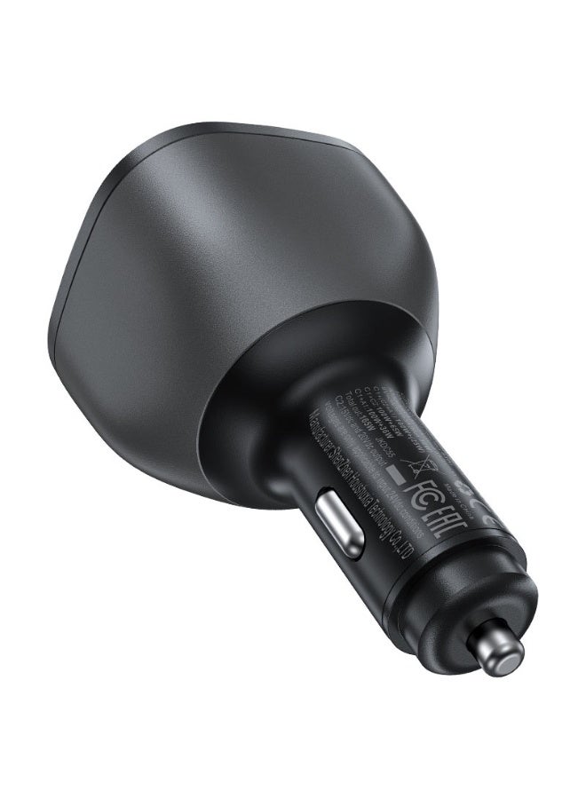 ACEFAST Car Charger B14 165W PD3.1, Three ports 2USB- C & 1USB- A - Black ,Supports for PD3.1 / PPS / PD2.0 / PD3.0 / QC4+ / QC3.0 / QC2.0 / AFC / FCP / SCP. - Image 3