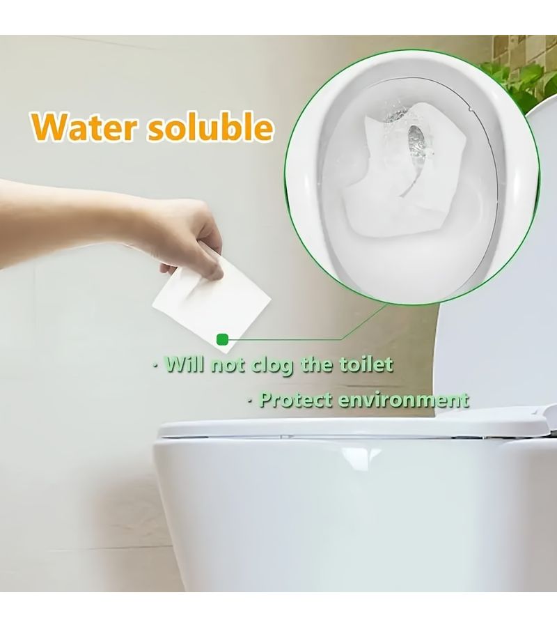 واقيات المرحاض ذات الاستخدام الواحد 30 قطعة، غطاء كبير مناسب للاستخدام على متن الطائرات وأثناء التخييم - Image 5