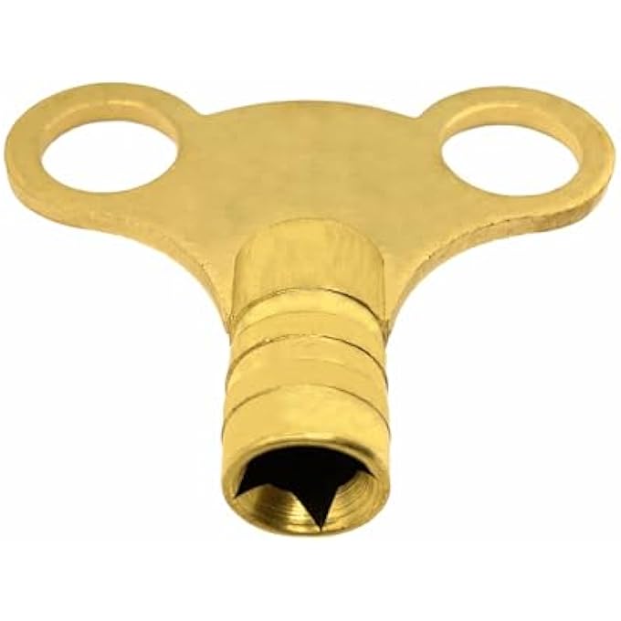 BRASS RADIATOR BLEED KEY FOR REMOVING TRAPPED AIR/VALVE VENTING - Image 1