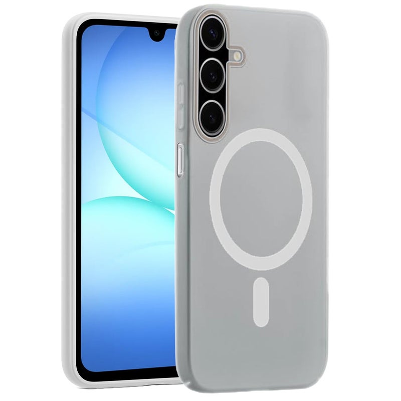 SHINESTAR Back Cover for Samsung Galaxy A17 5G| Frosted Semi-Transparent Slim Case | Only Compatible with Wireless Magnetic Accessories | Hard Back, Matte Finish – White - Image 5