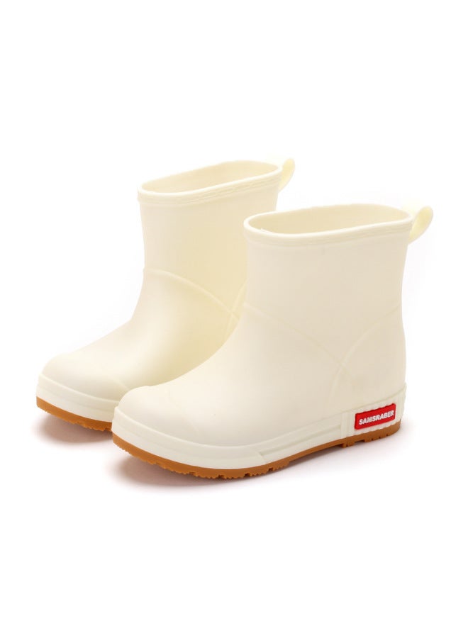 Rain Boots Women's Korean-style Cute Fashionable Non-slip Water Shoes Short Rain Boots Women's Adult Mid-calf Fleece-lined Rubber Shoes Winter