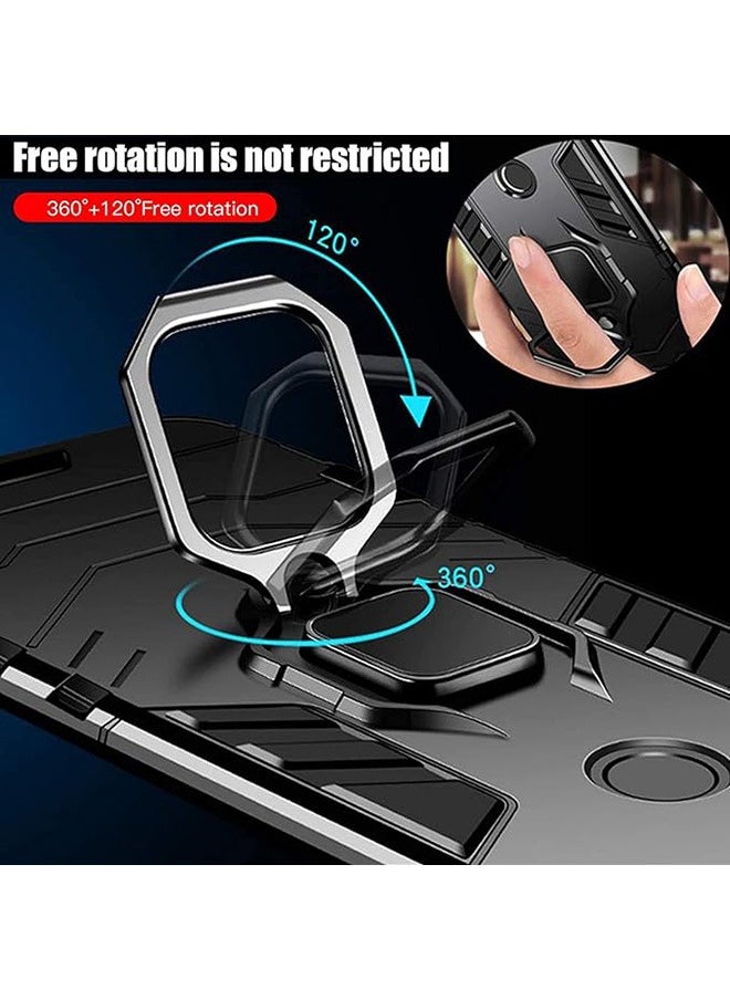 Generic - Compatible With Honor X9A Case, Hybrid Heavy Duty Protection Defender Kickstand Armor Case Cover, Anti-Fall Drop Protection, Shockproof Case, Black - Image 1