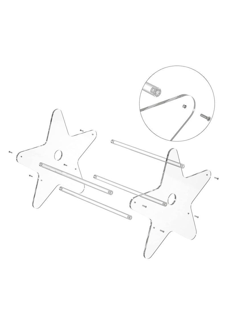 Excefore حامل تخزين سجل الفينيل، تخزين سجلات الفينيل المعدنية مع دعامات جانبية، حامل منظم سي دي شفاف للألبومات الفردية والمطوية لحماية الملفات، الألبومات، الكتب، المجلات منظم السجلات - Image 3