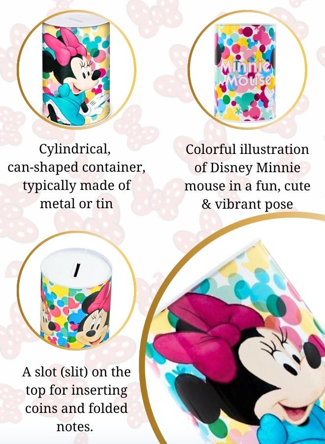 STOR METALLIC COIN BOX MINNIE FEEL GOOD MONEY BANK - Image 3