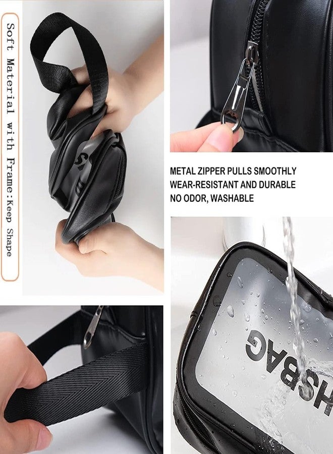 Ritmo صندوق تخزين منظم مكياج ريتومو - علبة مستحضرات التجميل والعناية بالبشرة والجمال مع غطاء شفاف للعرض ودرجين - طاولة الحمام. - Image 4